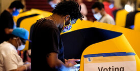 Man Voting
